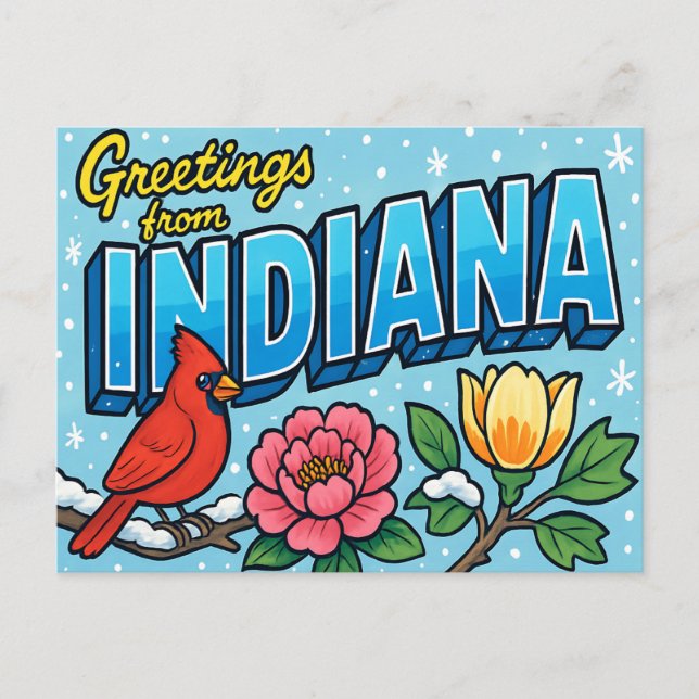 INDIANA Postcard (Front)
