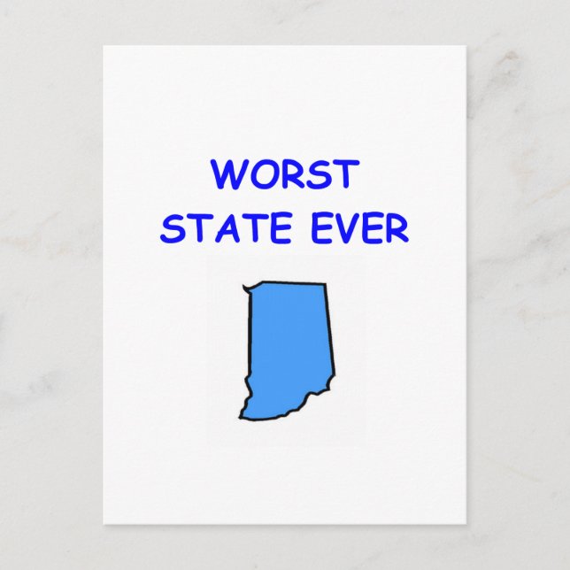 INDIANA POSTCARD (Front)