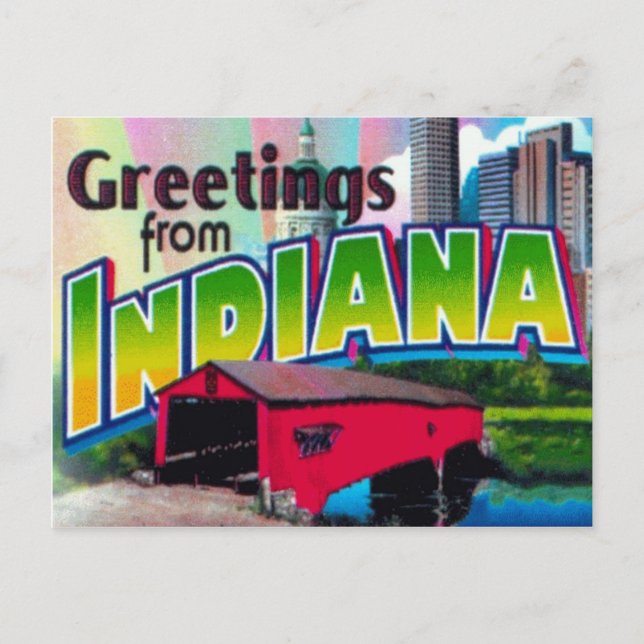 Indiana Postcard (Front)