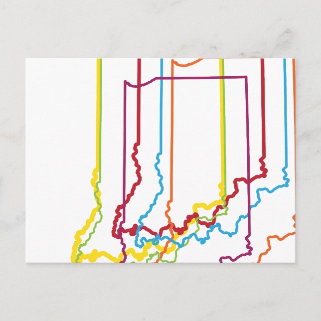indiana pride blur postcard (Front)