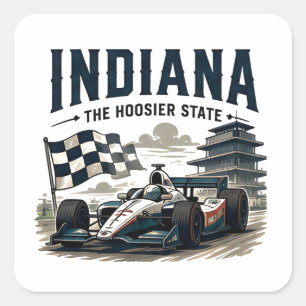 Indiana Racing Heritage Journey Square Sticker