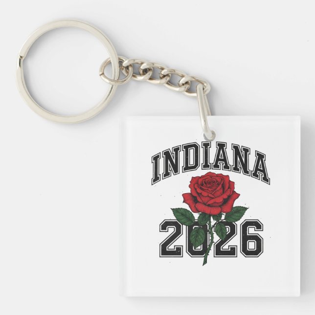INDIANA rose 2026 Key Ring (Front)