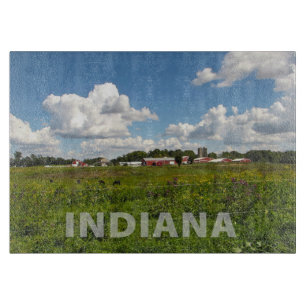 Indiana Scenic Farm Cutting Board