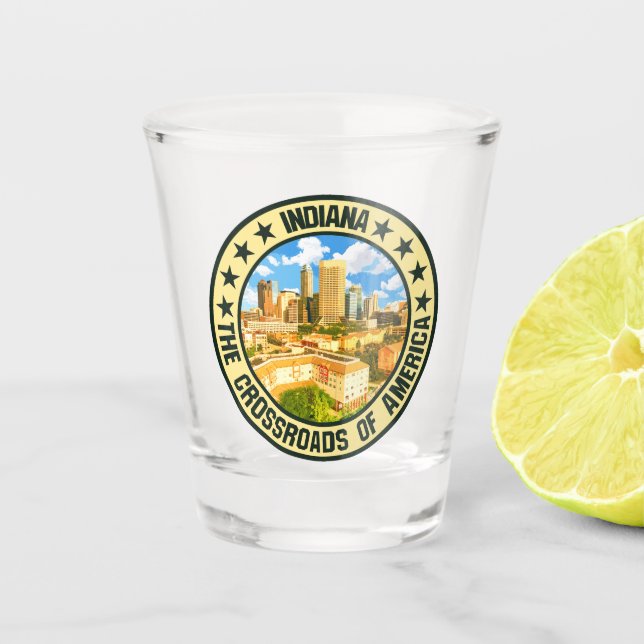 Indiana                                            shot glass (Front)