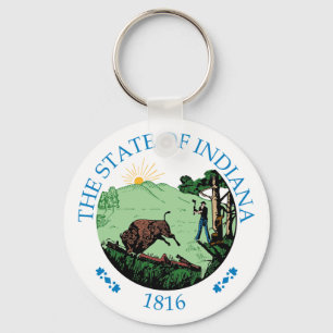 Indiana sign key ring