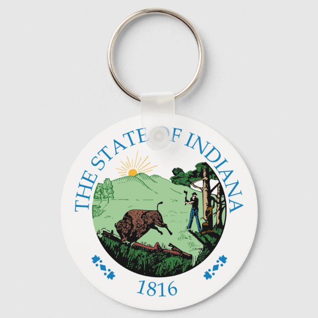 Indiana sign key ring (Front)