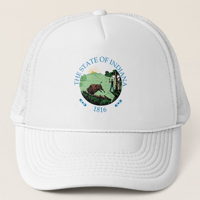 Indiana sign trucker hat (Front)