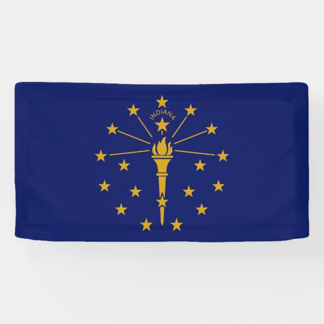 Indiana State Flag Banner (Horizontal)