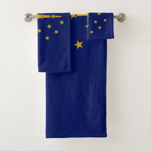 Indiana State Flag Bath Towel Set