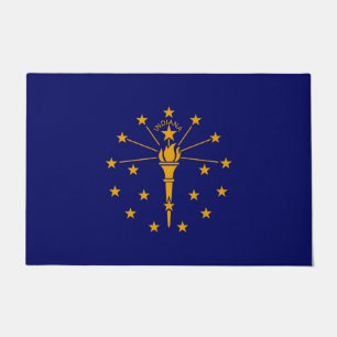 Indiana State Flag Design Doormat