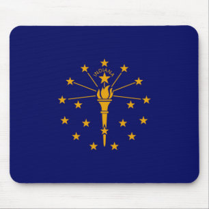 Indiana State Flag Design Mouse Pad