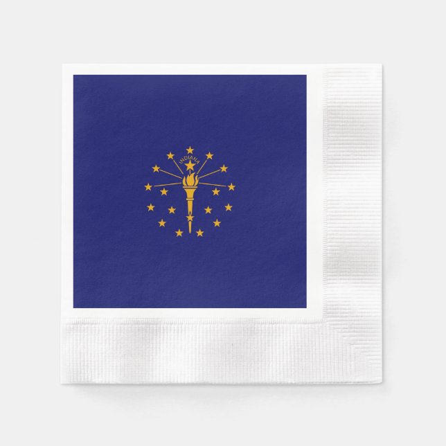 Indiana State Flag Design Napkin (Front)