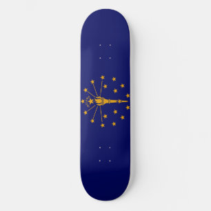 Indiana State Flag Design Skateboard