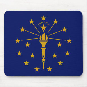 Indiana State Flag Mouse Pad