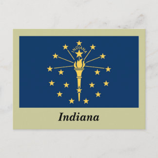 Indiana State Flag Postcard