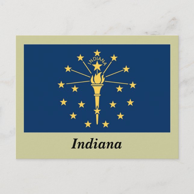 Indiana State Flag Postcard (Front)