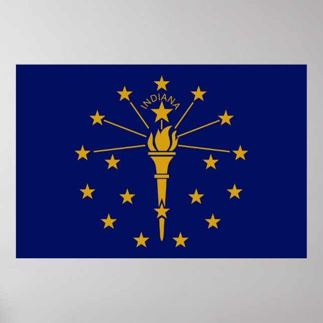 Indiana State flag Poster (Front)