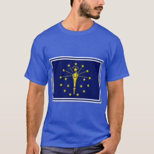 Indiana State Flag Stickers T-Shirt