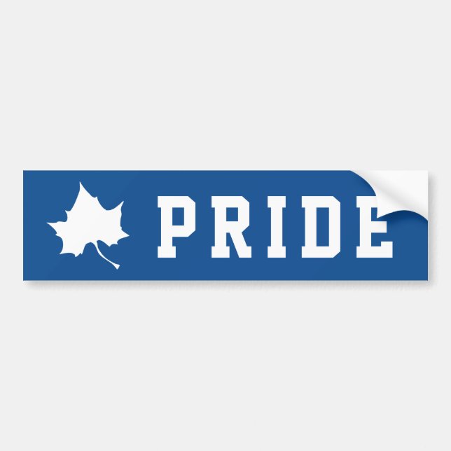 Indiana State Leaf Bumper Sticker (Front)