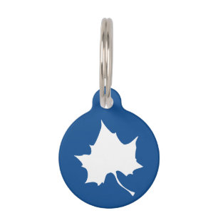 Indiana State Leaf Pet Tag