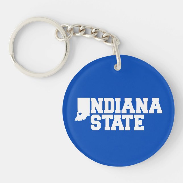 Indiana State Logo Key Ring (Front)