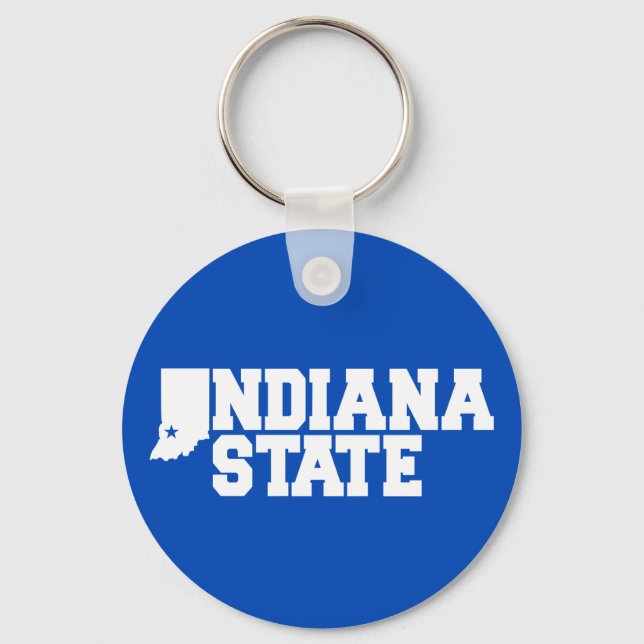 Indiana State Logo Key Ring (Front)