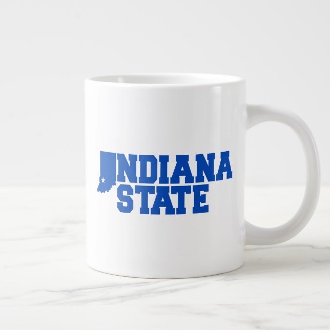 Indiana State Logo Large Coffee Mug (Right)