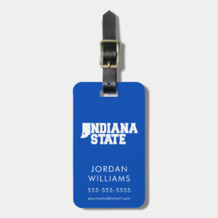 Indiana State Logo Luggage Tag