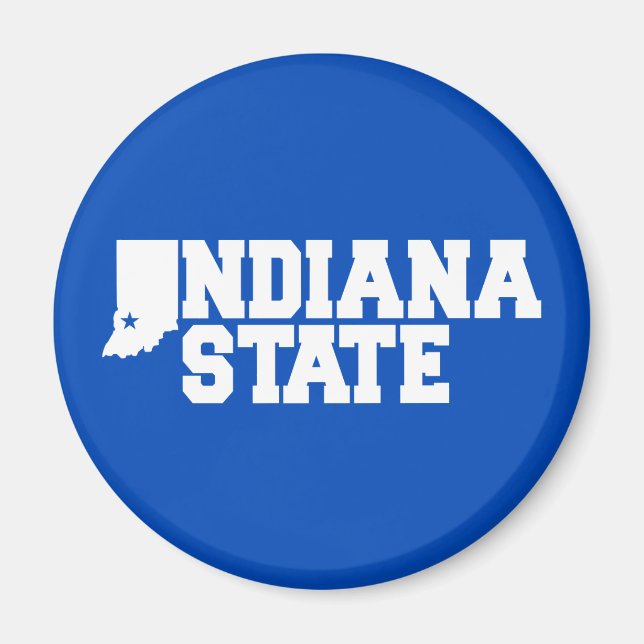 Indiana State Logo Magnet (Front)