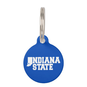 Indiana State Logo Pet Tag