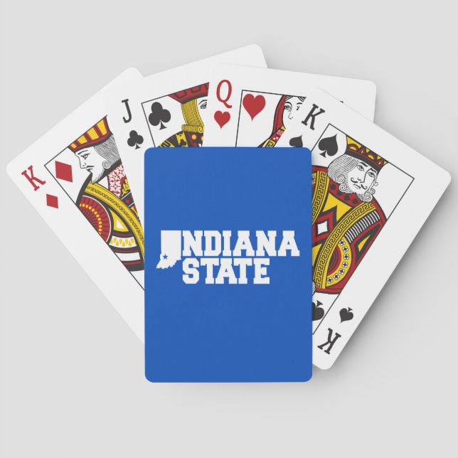 Indiana State Logo Playing Cards (Back)