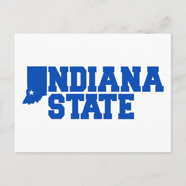 Indiana State Logo Postcard (Front)