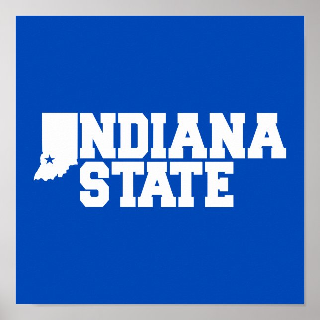 Indiana State Logo Poster (Front)