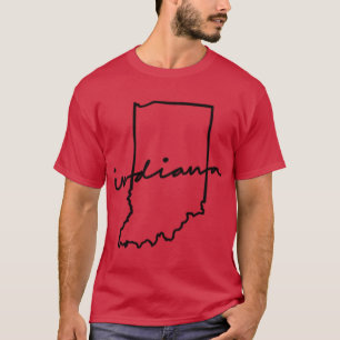 Indiana State Outline T-Shirt
