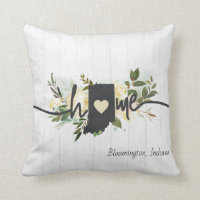 Indiana State Personalised Your Home City Rustic