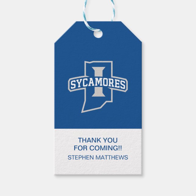 Indiana State University Graduation Gift Tags (Front)