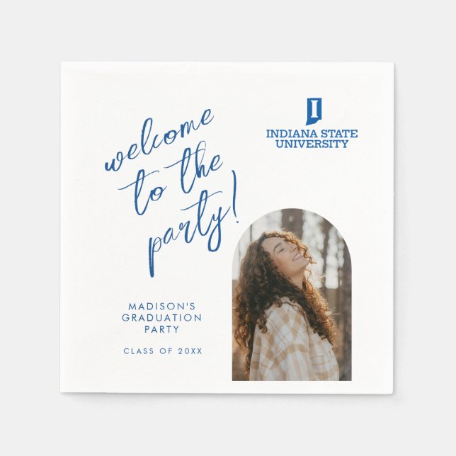 Indiana State University Graduation Napkin (Front)