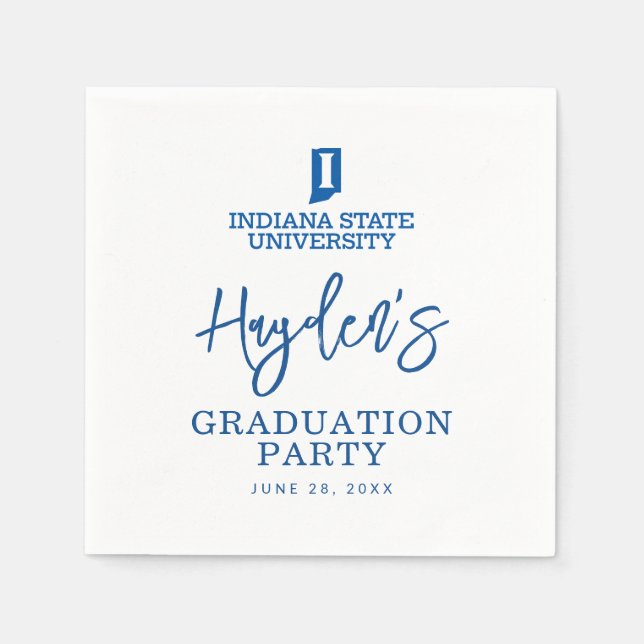 Indiana State University Graduation Napkin (Front)