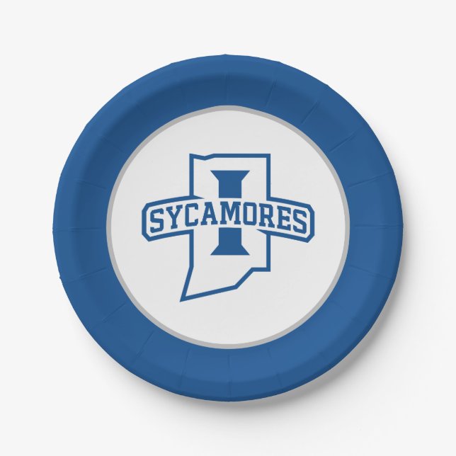 Indiana State University Sycamores Paper Plate (Front)