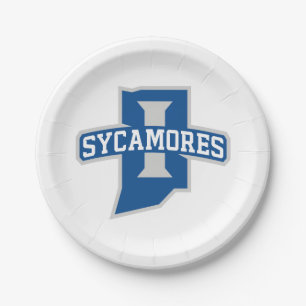 Indiana State University Sycamores Paper Plate