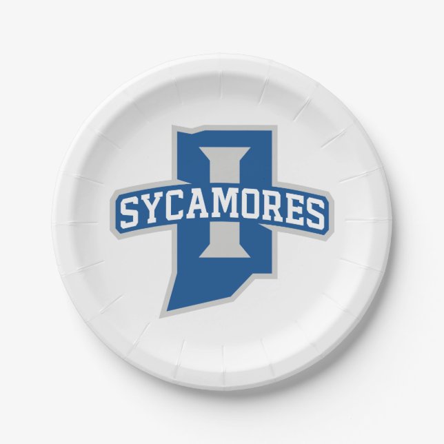 Indiana State University Sycamores Paper Plate (Front)