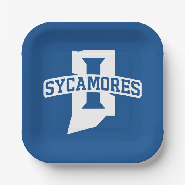 Indiana State University Sycamores Paper Plate (Front)
