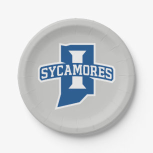 Indiana State University Sycamores Paper Plate