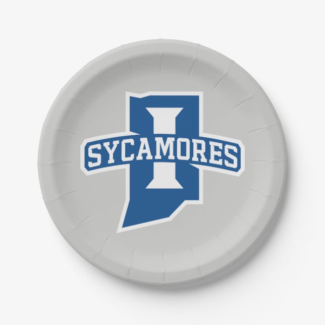 Indiana State University Sycamores Paper Plate (Front)