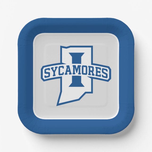 Indiana State University Sycamores Paper Plate (Front)