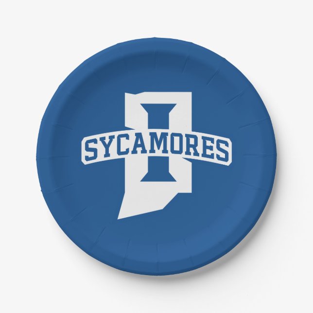 Indiana State University Sycamores Paper Plate (Front)