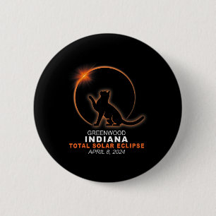 Indiana Total Solar Eclipse 2024 1 6 Cm Round Badge