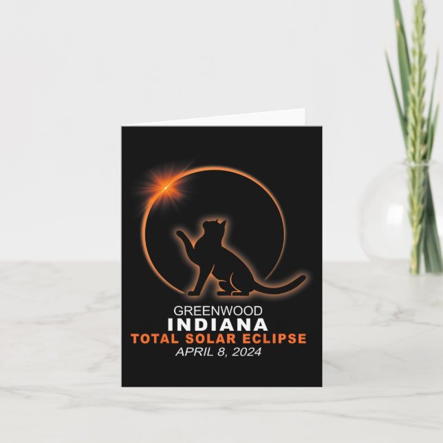 Indiana Total Solar Eclipse 2024 1  Card (Front)