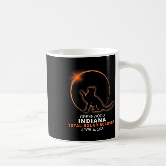 Indiana Total Solar Eclipse 2024 1  Coffee Mug (Right)