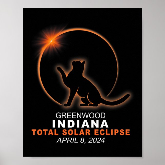 Indiana Total Solar Eclipse 2024 1  Poster (Front)